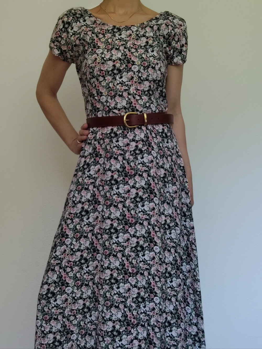 Vintage All That Jazz Floral Maxi Dress